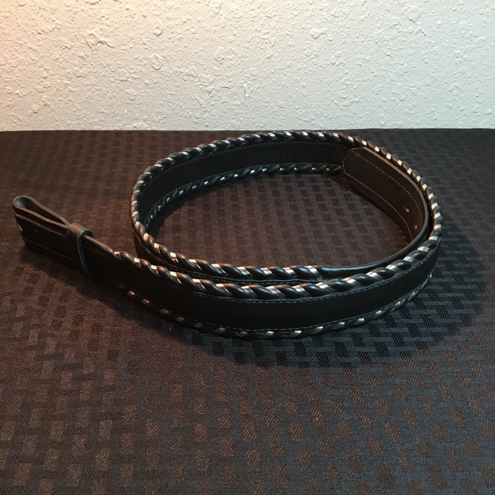 Genuine Full Grain Cowhide Leather 3-D (DDD) Belt Only Made in USA 7633 Size 42